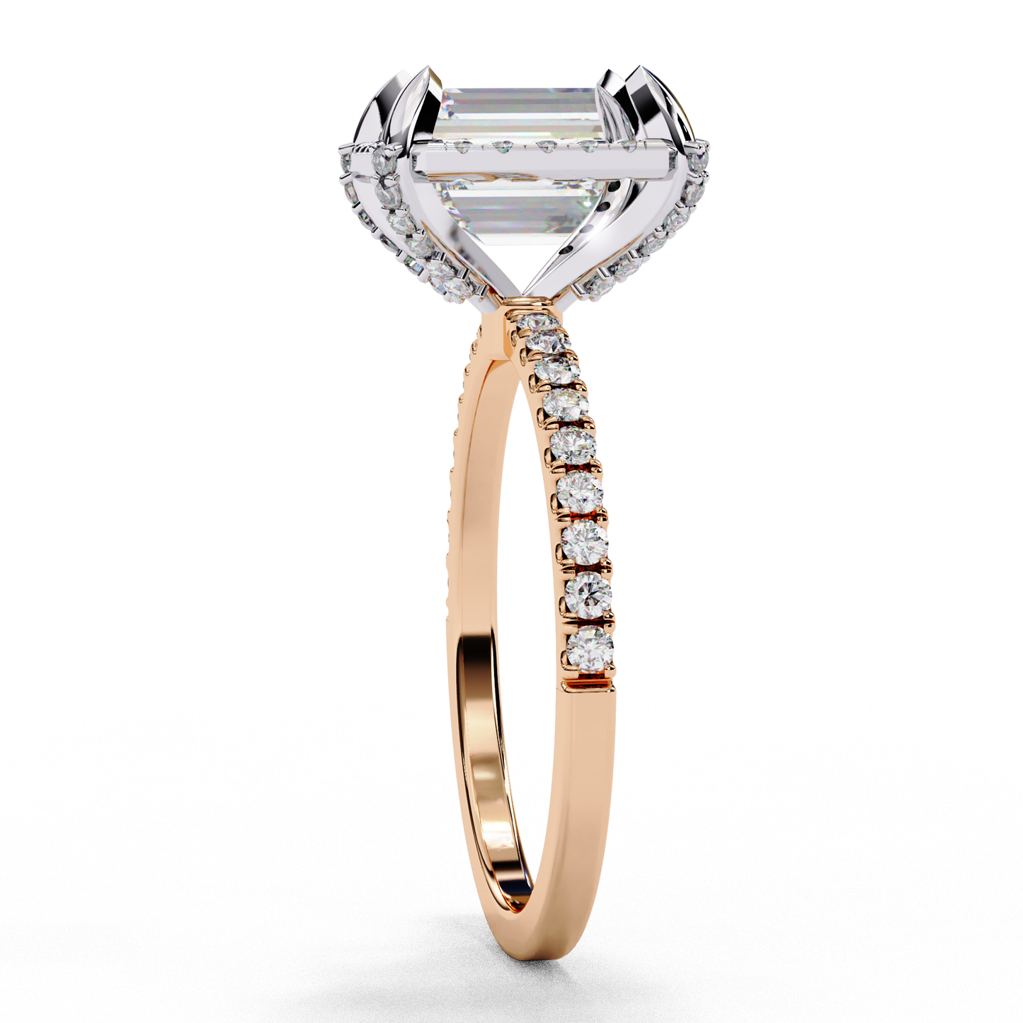 Grace beam Solitaire Ring