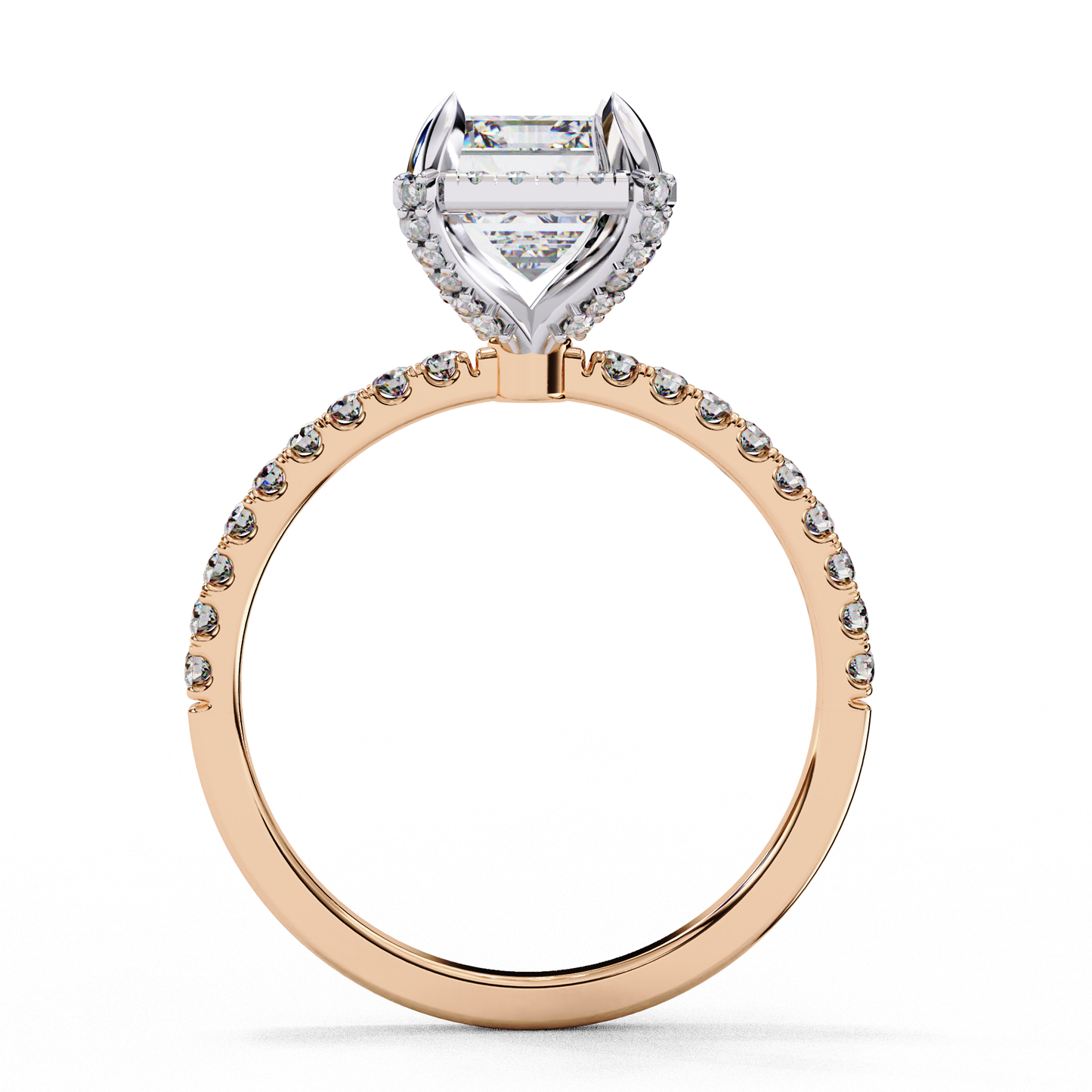 Grace beam Solitaire Ring