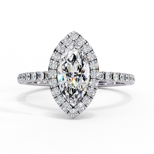 Twilight Flame Solitaire Ring