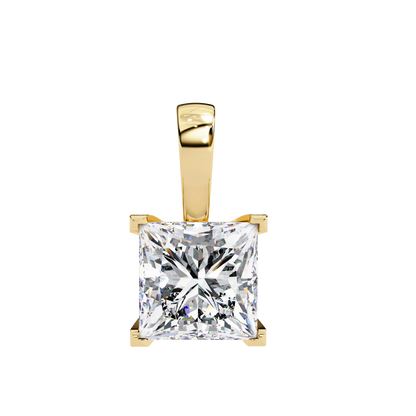Squarielle Solitaire Pendant