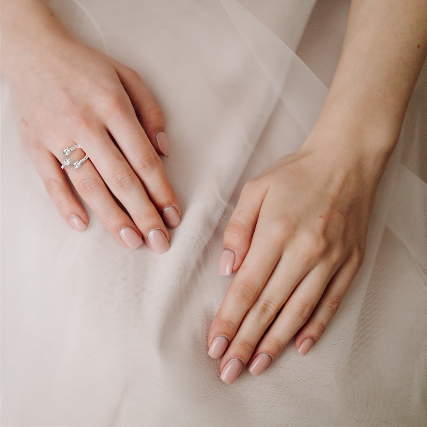 Trinity Bloom Diamonds Ring