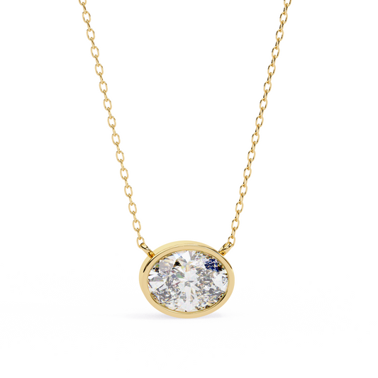 Aura Bezel Solitaire Pendant