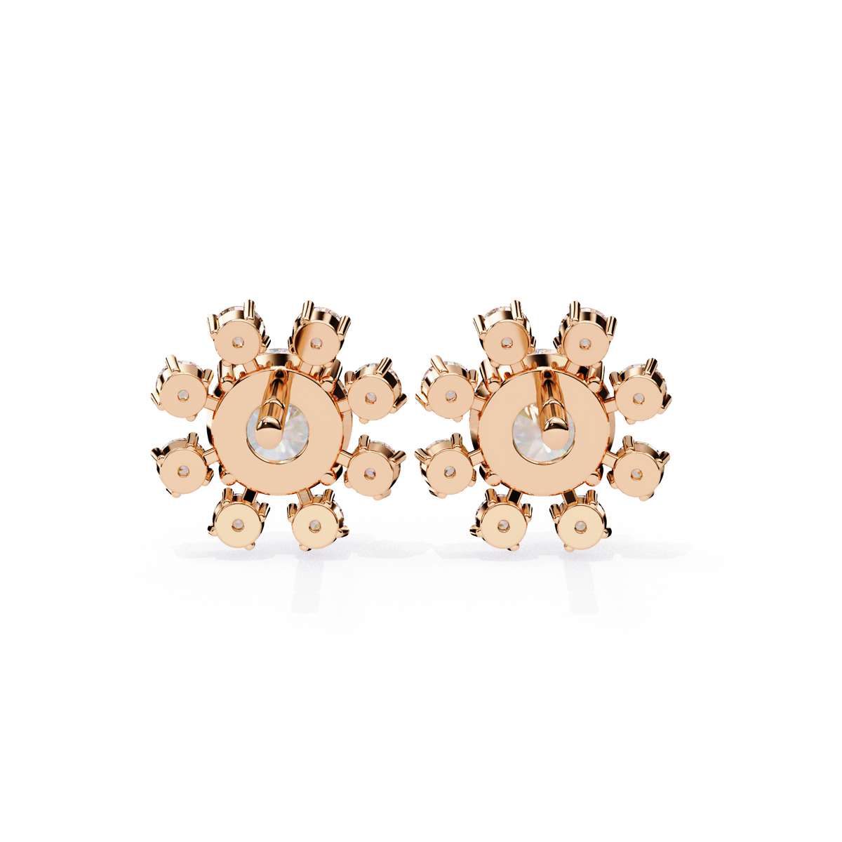 Lumio Halo Solitaire Studs