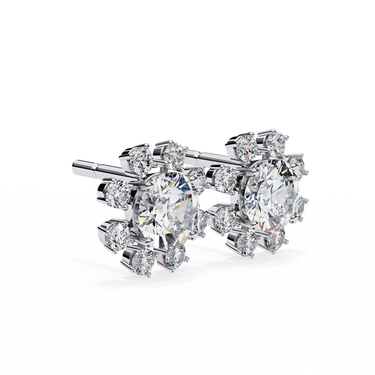 Lumio Halo Solitaire Studs