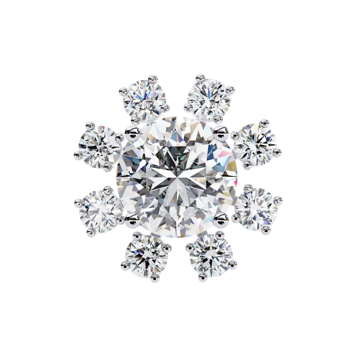 Lumio Halo Solitaire Studs
