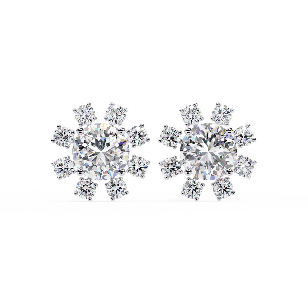 Lumio Halo Solitaire Studs