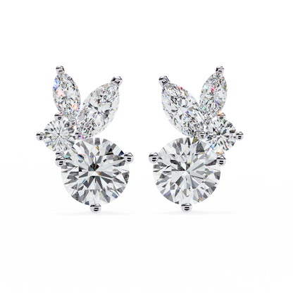 Lunara Trio Solitaires Studs