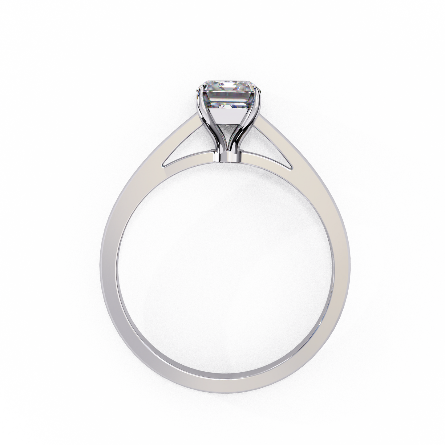 Fire Glow Solitaire Ring