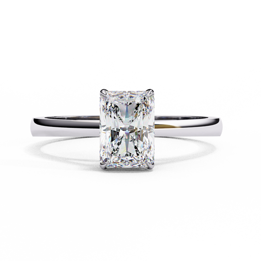 Fire Glow Solitaire Ring