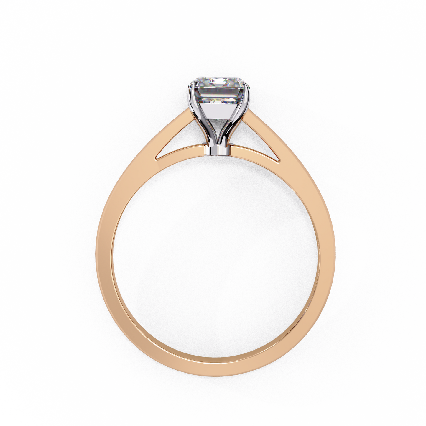 Fire Glow Solitaire Ring