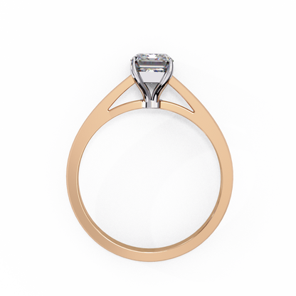 Fire Glow Solitaire Ring