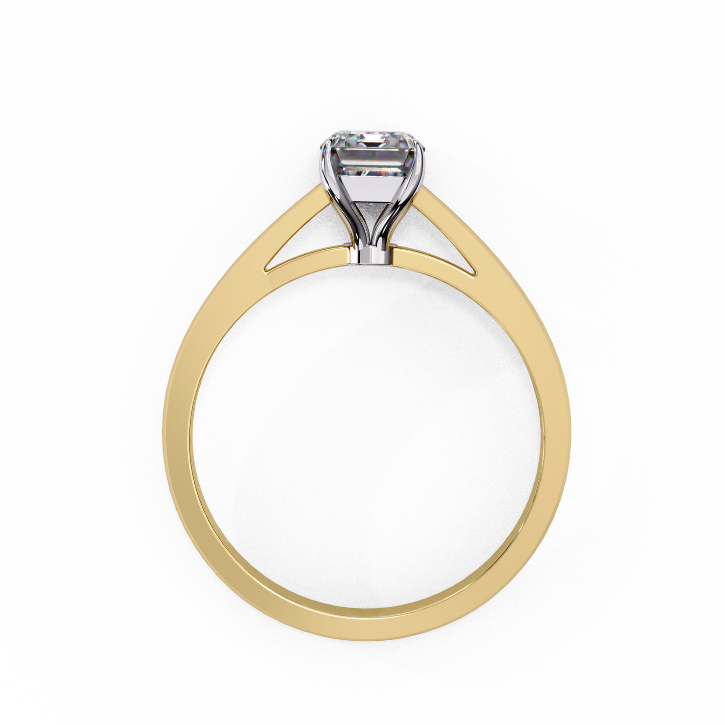 Fire Glow Solitaire Ring