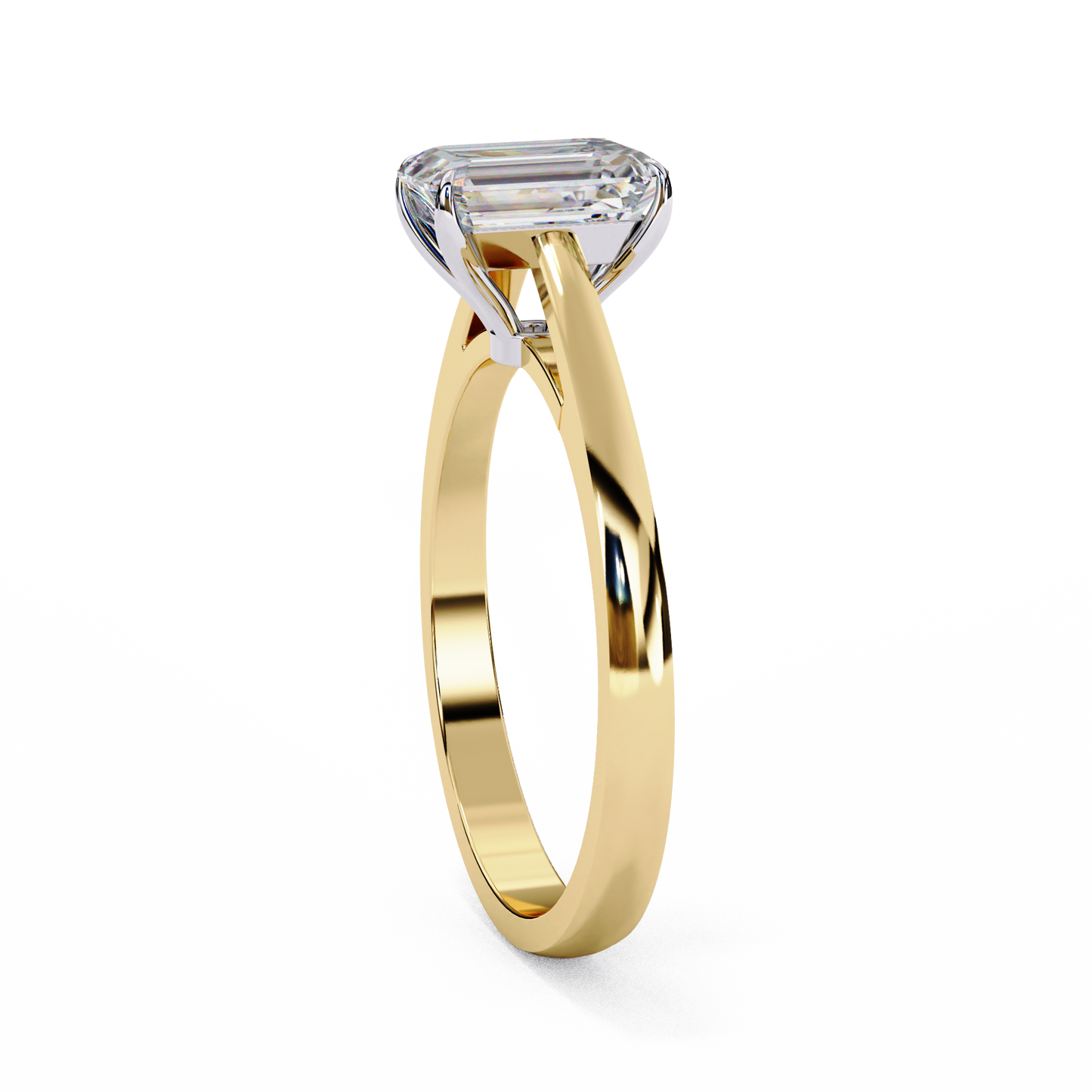 Fire Glow Solitaire Ring
