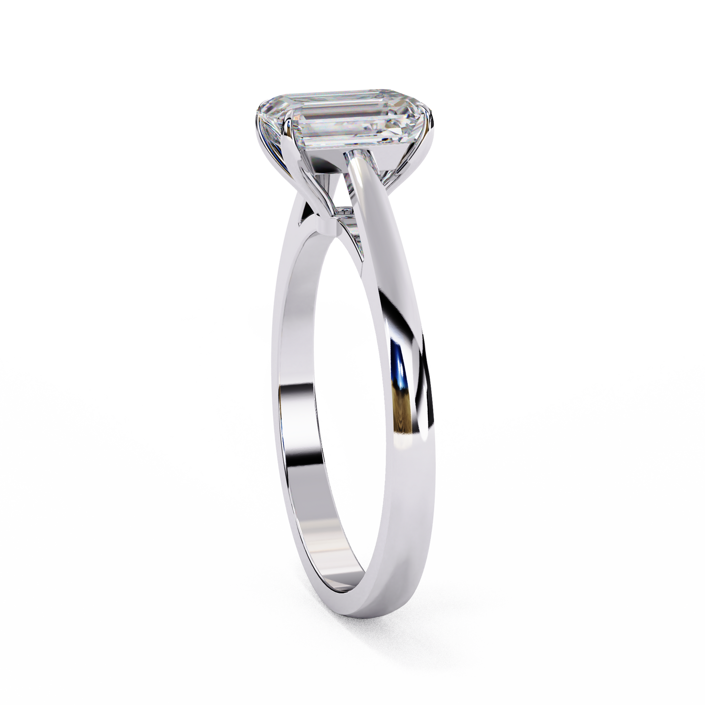 Fire Glow Solitaire Ring