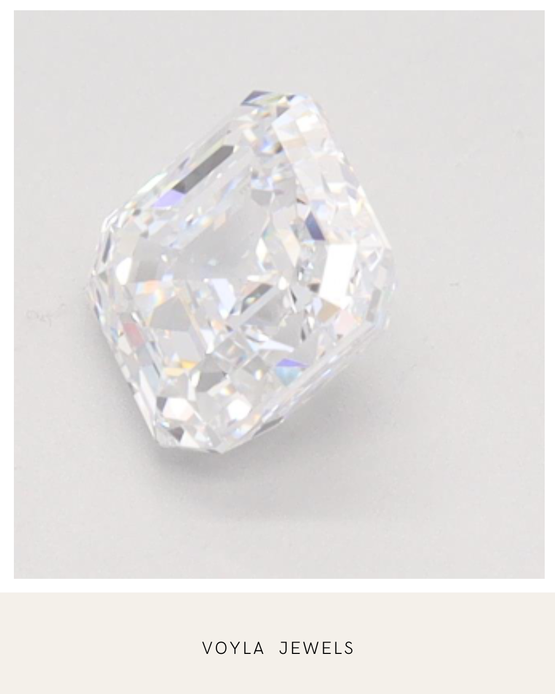 Lab Grown Asscher Diamond 1.00ct E VS1