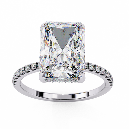 Blaze Line Solitaire Ring