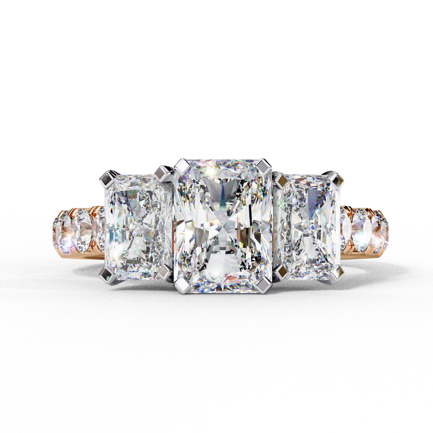 Radiant Trilogy Solitaire Ring