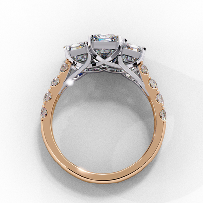 Radiant Trilogy Solitaire Ring