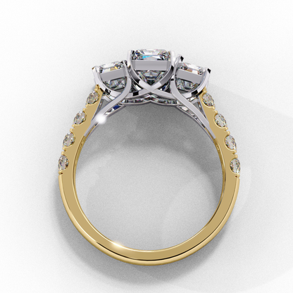 Radiant Trilogy Solitaire Ring