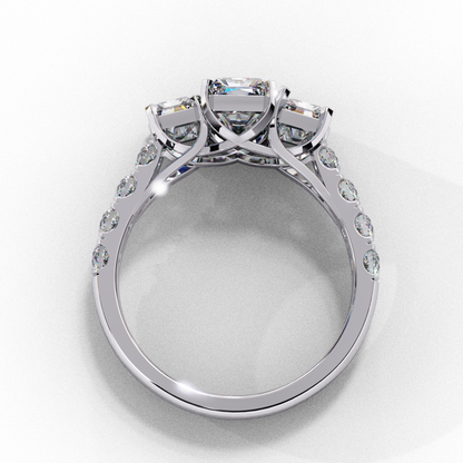 Radiant Trilogy Solitaire Ring