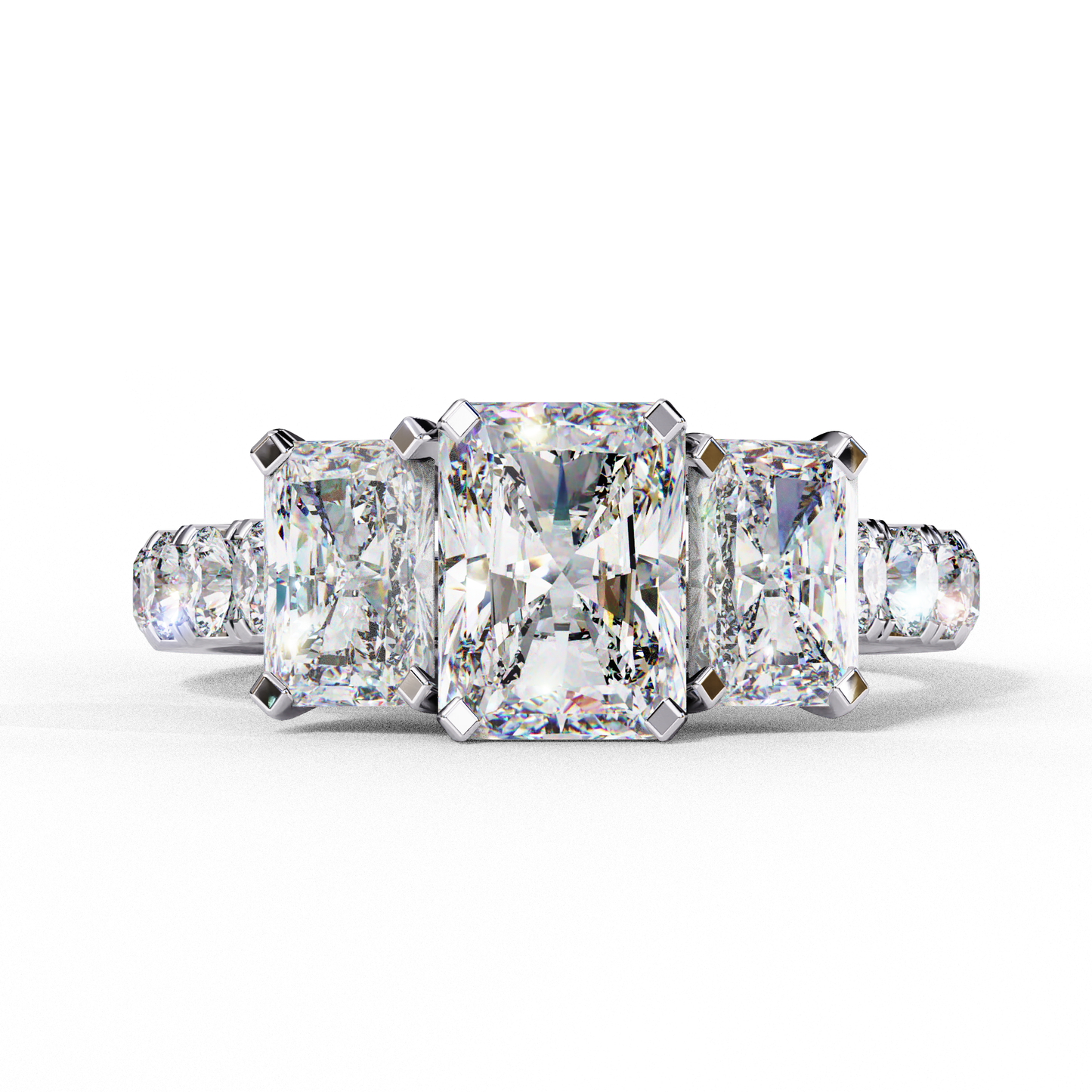 Radiant Trilogy Solitaire Ring