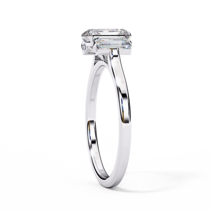Radiant Echo Solitaire Ring