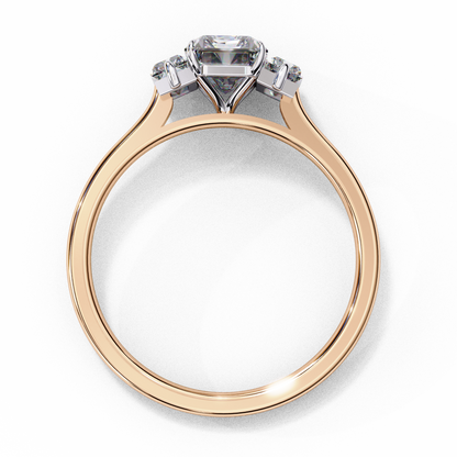 Radiant Echo Solitaire Ring