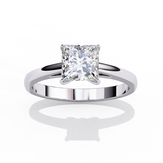 Royal Edge Solitaire Ring