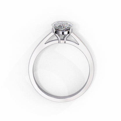 Luminous Drop Solitaire Ring