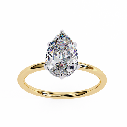 Radiant Dew Solitaire Ring