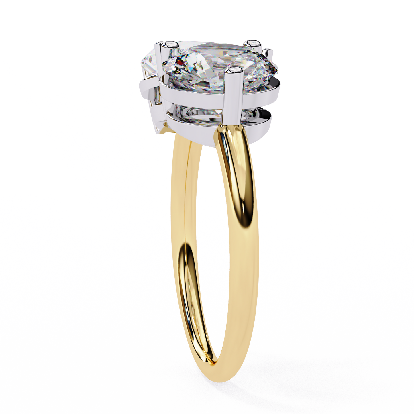 Tear of Light Solitaire Ring