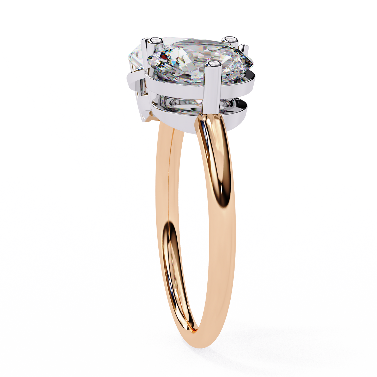 Tear of Light Solitaire Ring