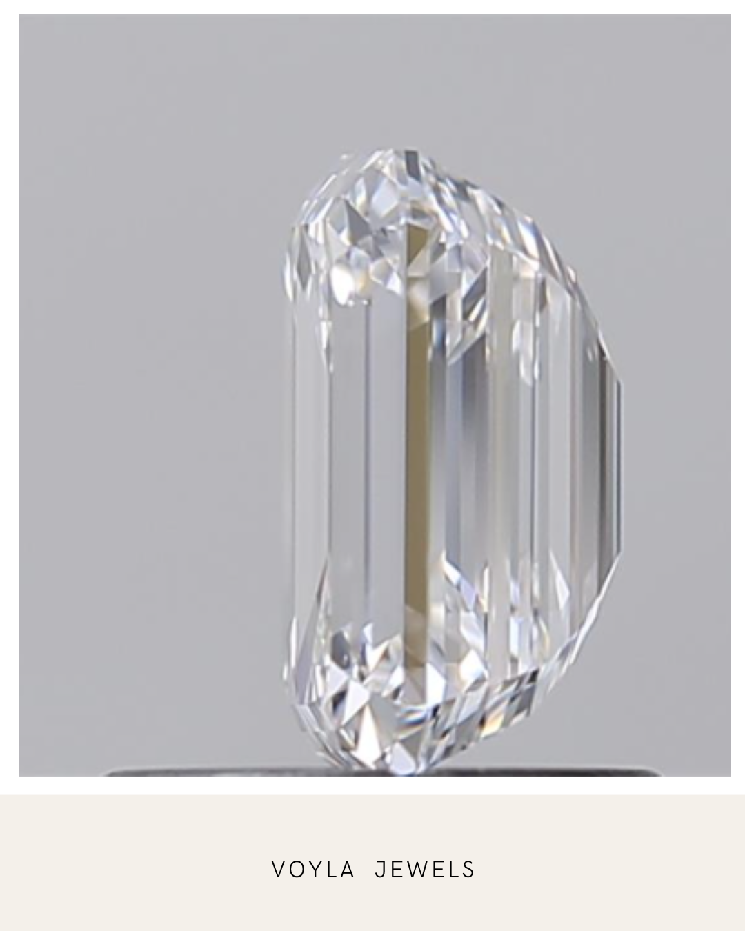 Lab Grown Emerald Diamond 1.00ct D VS2