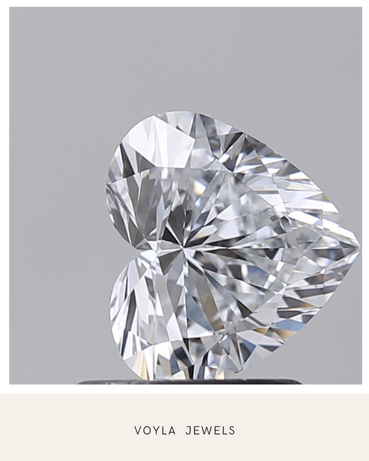 Lab Grown Heart Diamond 1.00ct D VVS2