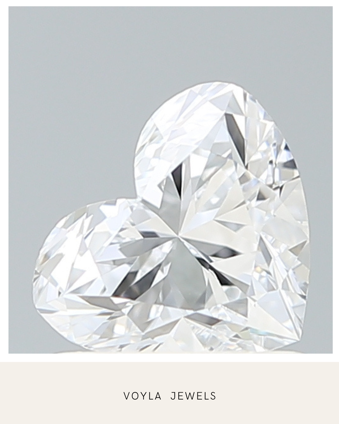 Lab Grown Heart Diamond 1.00ct F VVS2