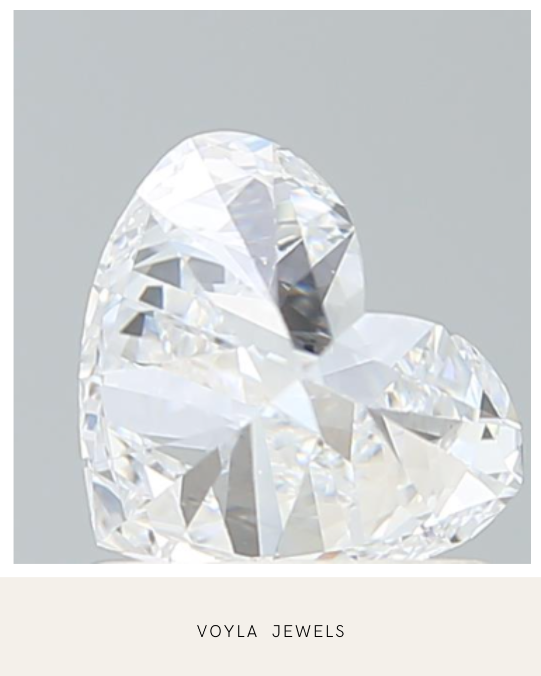 Lab Grown Heart Diamond 1.00ct F VVS2