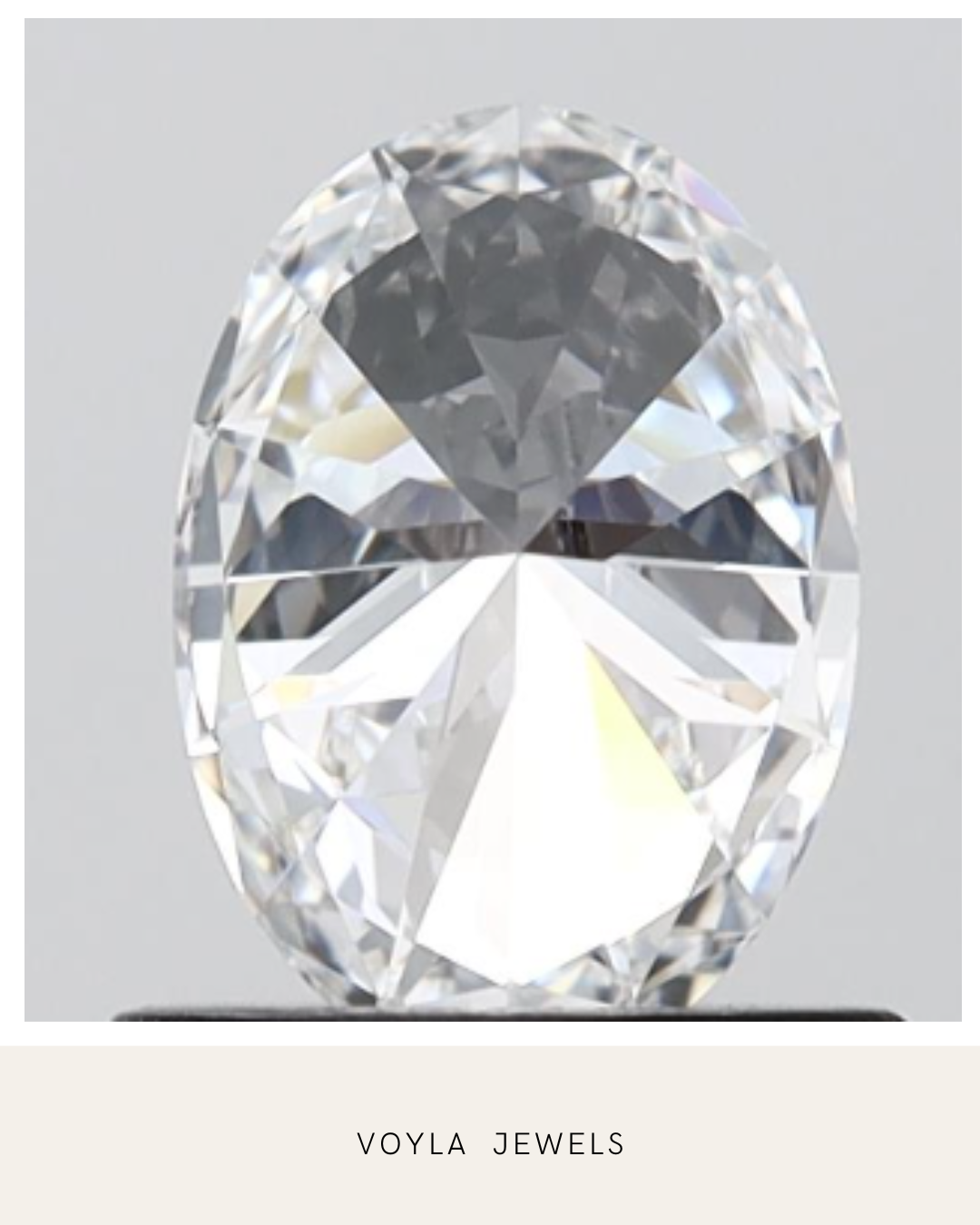 Lab Grown Oval Diamond 1.00ct D IF
