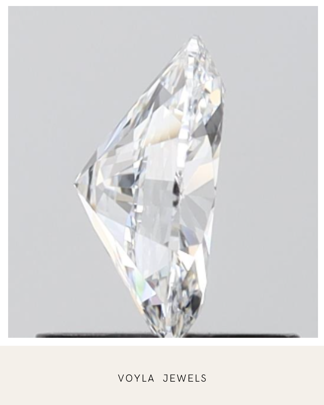 Lab Grown Oval Diamond 1.00ct D IF