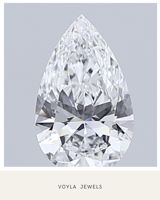 Lab Grown Pear Diamond 1.00ct D VS2