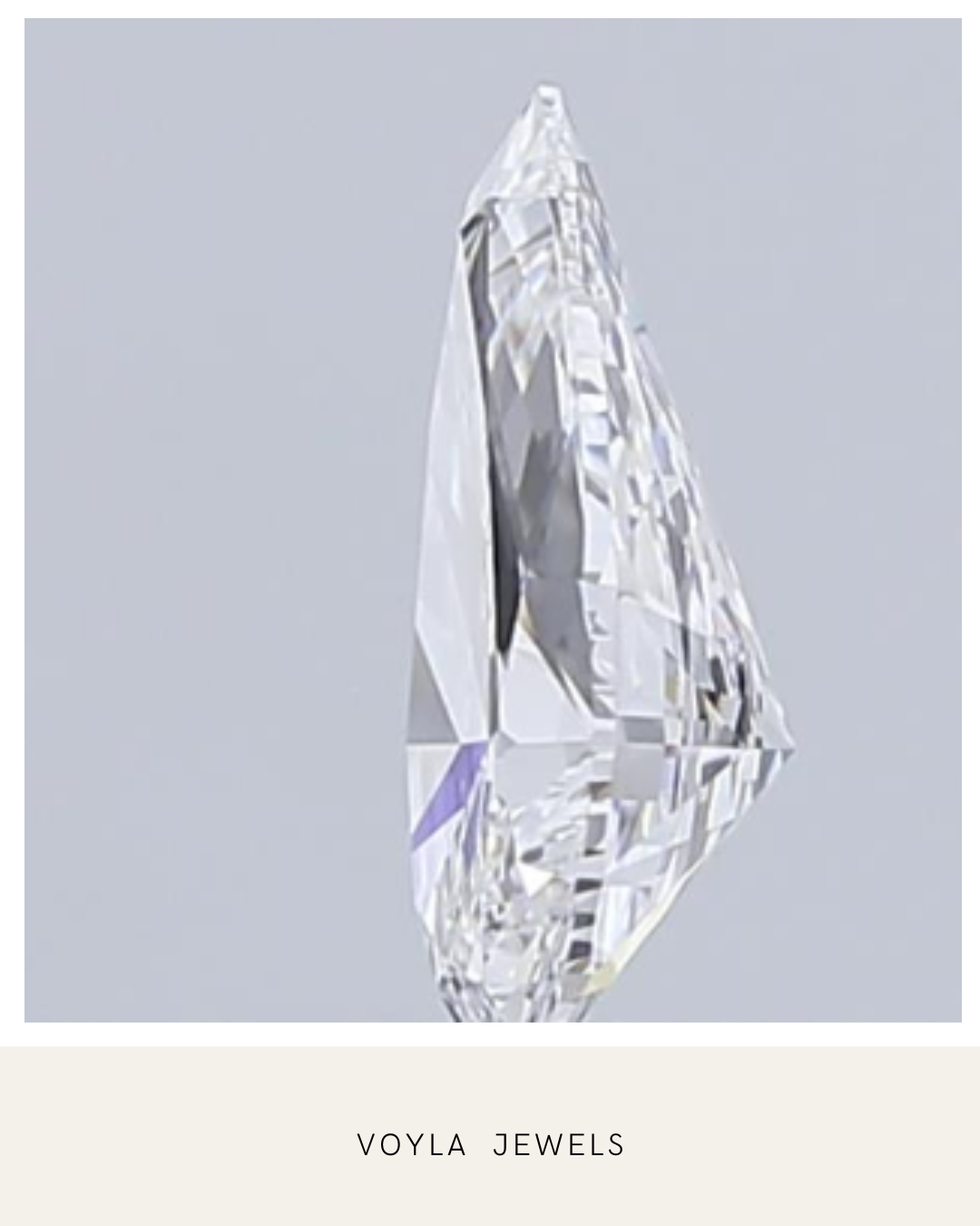 Lab Grown Pear Diamond 1.00ct D VS2