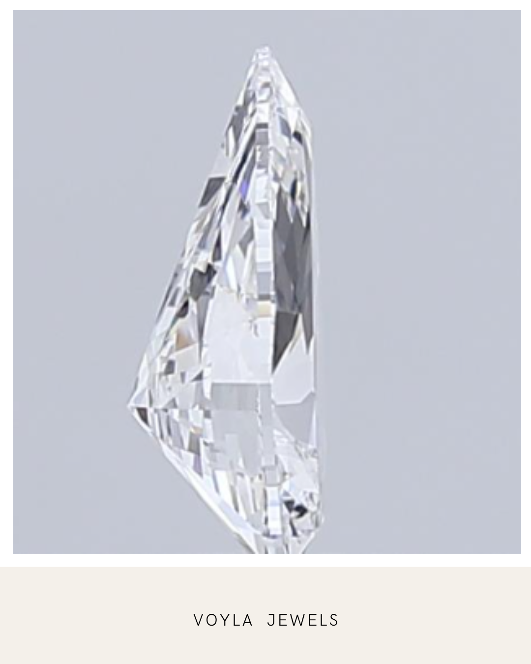 Lab Grown Pear Diamond 1.00ct D VS2