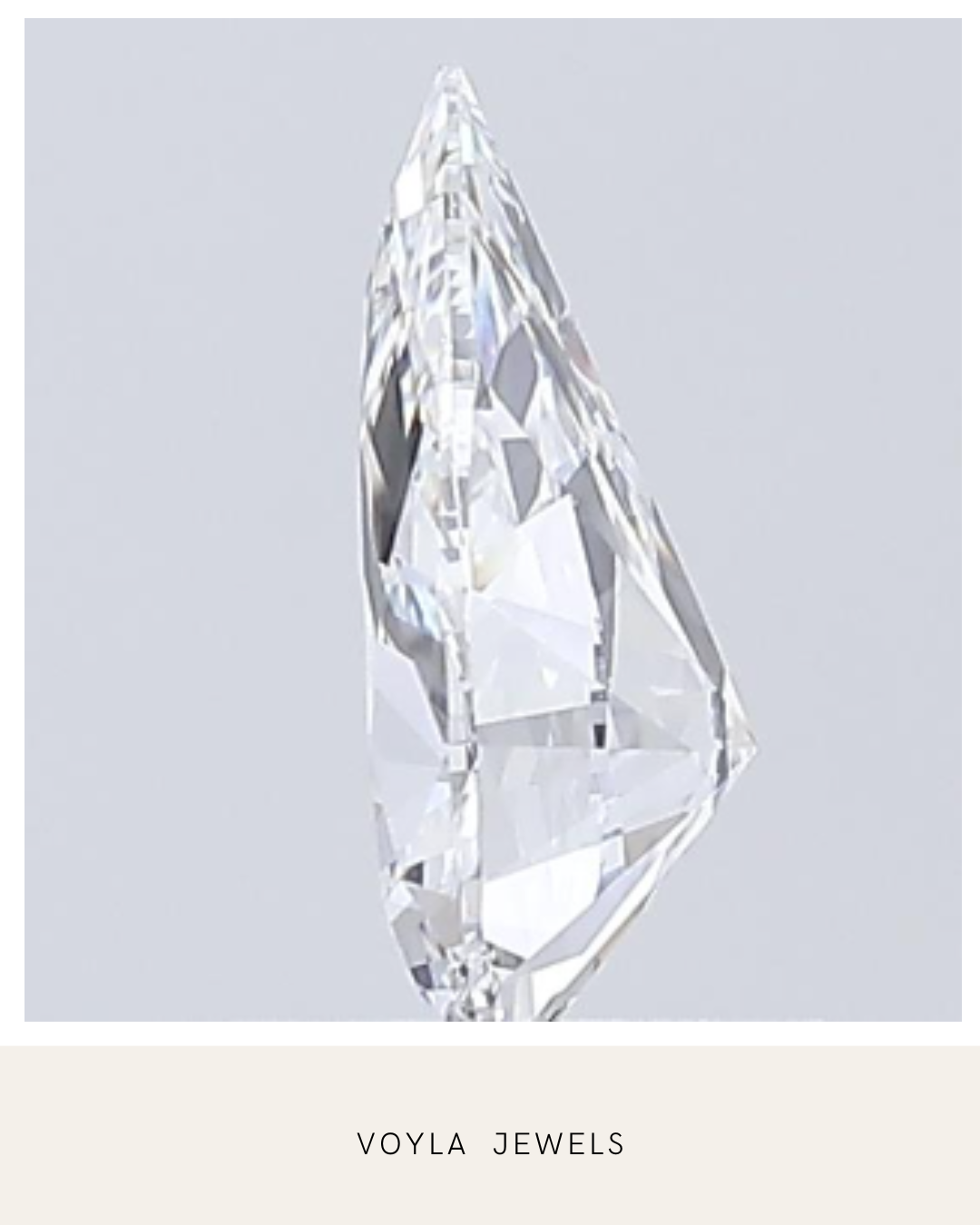 Lab Grown Pear Diamond 1.00ct D VVS1