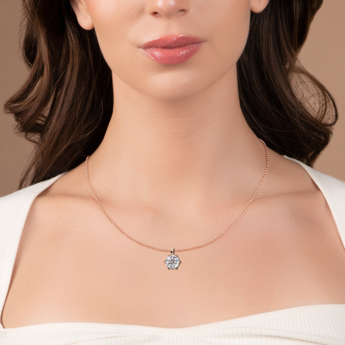 Sol Aura Solitaire Pendant