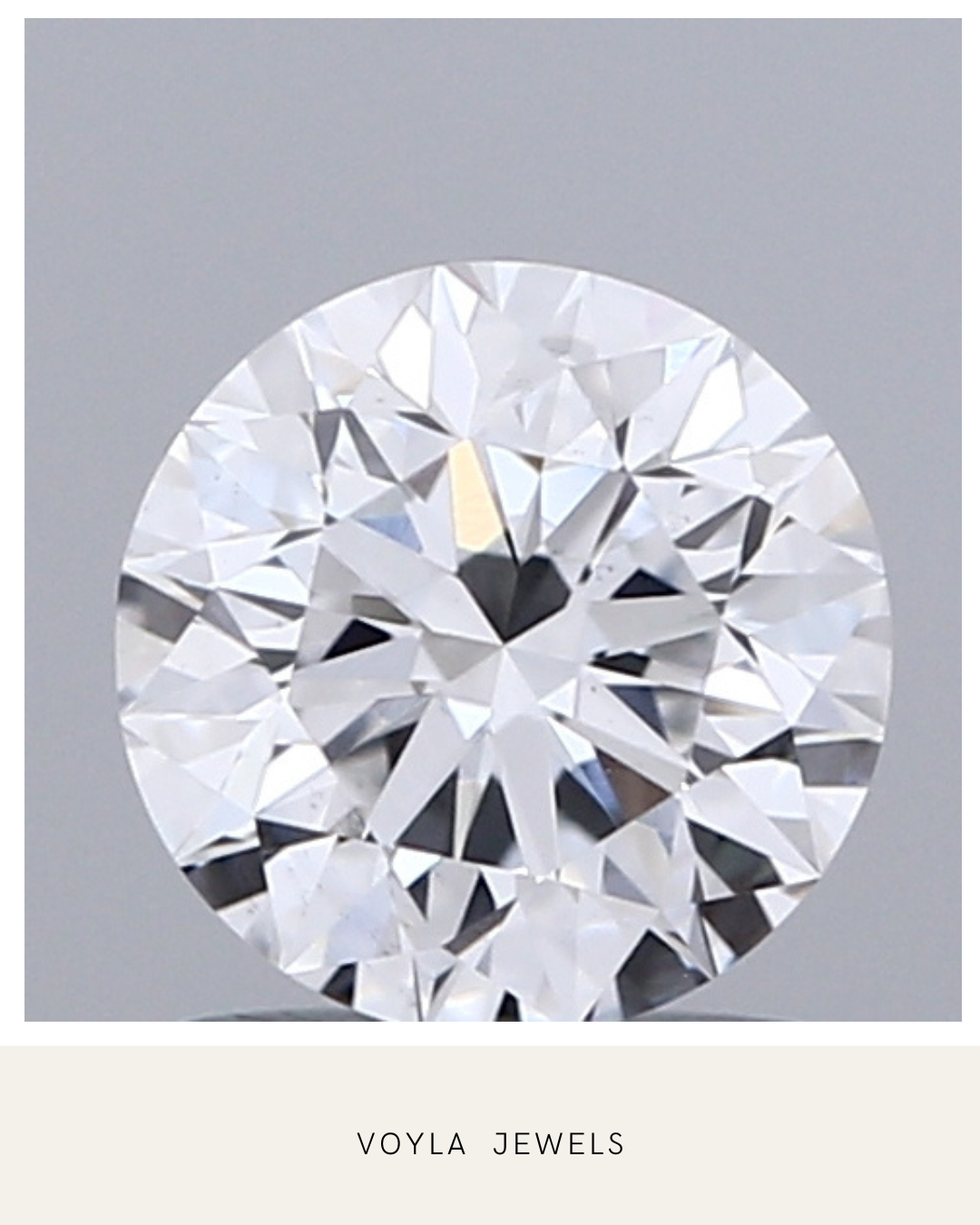 Lab Grown Round Diamond 1.00ct D VS2