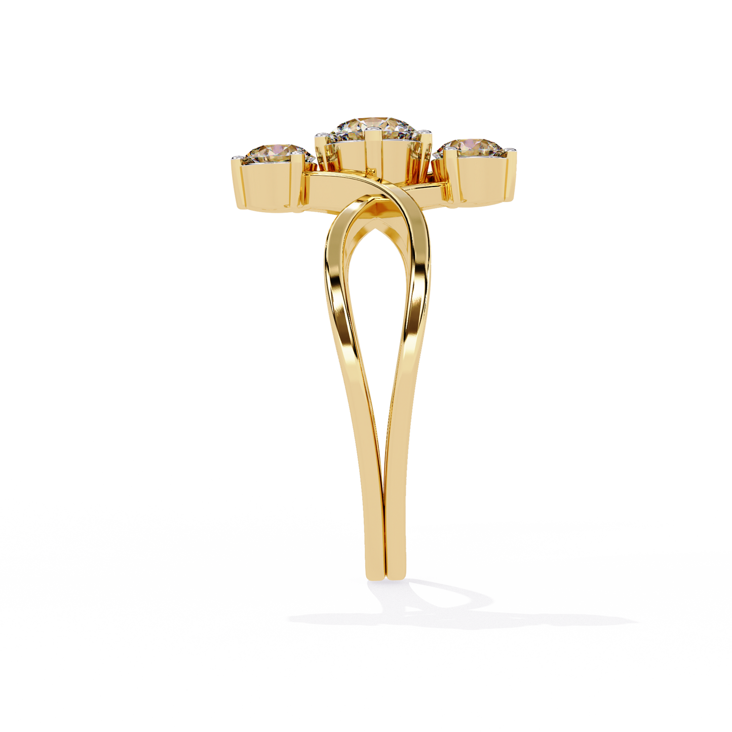 Knot Diamond Ring