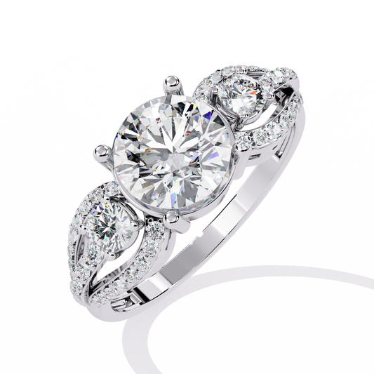 Eternal Halo Solitaire Ring