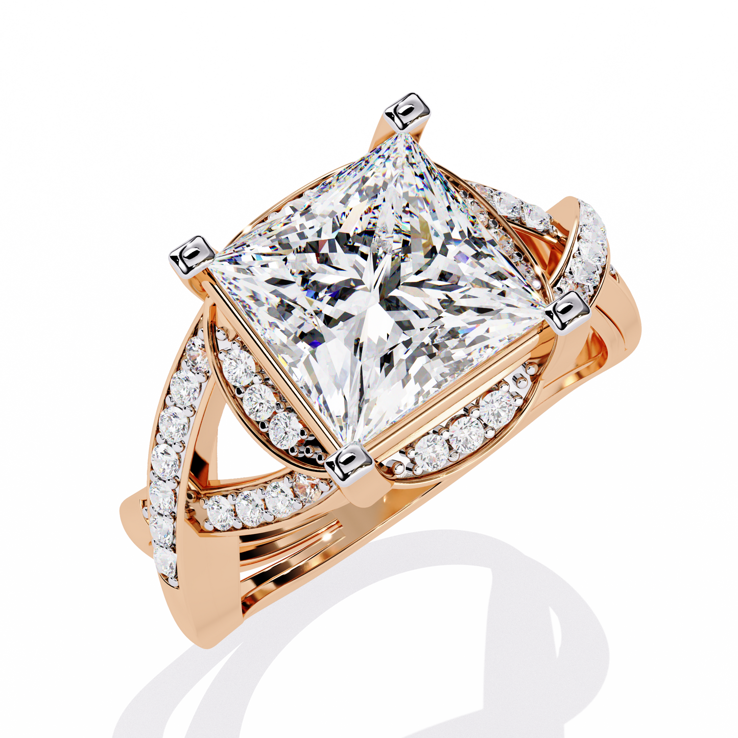 Velvet Crown Solitaire Ring