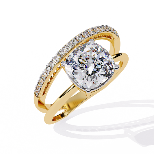 Harmony Duet Solitaire Ring