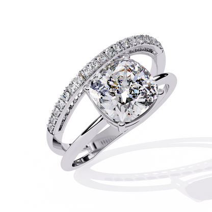 Harmony Duet Solitaire Ring