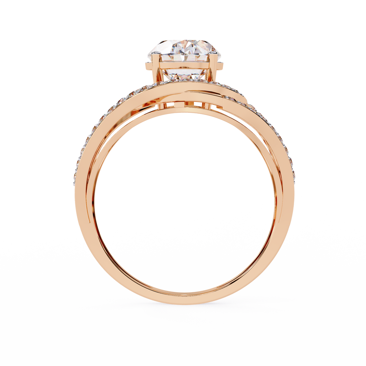 Luma Halo Solitaire Ring